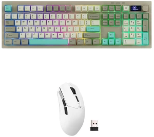 Aula S102 PRO Membrane Gaming Keyboard w/TFT Screen & Volume Knob+Click Lite Wireless Gaming Mouse Aula S102 PRO Membrane Gaming Keyboard w/TFT Screen & Volume Knob+Click Lite Wireless Gaming Mouse