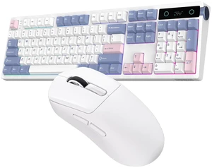 TH108 PRO Full Size Mechanical Keyboard with Screen & Knob+NEX Lite Wireless Gaming Mouse w/Screens & RGB Charging Dock TH108 PRO Full Size Mechanical Keyboard with Screen & Knob+NEX Lite Wireless Gaming Mouse w/Screens & RGB Charging Dock