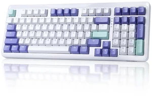 EK98pro Wireless Mechanical Keyboard, Gasket Hot Swappable Custom Structure, Creamy Pre-lubed Linear Switches, PBT Keycaps, BT5.0/2.4GHz/USB-C, RGB Backlit Gaming Keyboard for Win/Mac EK98pro Wireless Mechanical Keyboard, Gasket Hot Swappable Custom Structure, Creamy Pre-lubed Linear Switches, PBT Keycaps, BT5.0/2.4GHz/USB-C, RGB Backlit Gaming Keyboard for Win/Mac