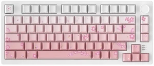 EK75PRO Sakura Pink 75% Wireless Mechanical Gaming Keyboard with Knob EK75PRO Sakura Pink 75% Wireless Mechanical Gaming Keyboard with Knob