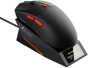 AE6 Pro Wireless Gaming Mouse with Display Charging Dock-Black AE6 Pro Wireless Gaming Mouse with Display Charging Dock-Black