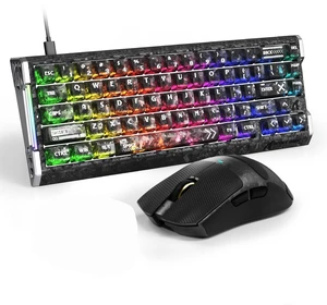 R68 HE&X11Ultra Gaming Keyboard and Mouse Combo,8KHz Rapid Trigger Keyboard,PAW3950MAX Sensor,Wired/BT/2.4Ghz Programmable Mice for PC Gamer (Ink Shade) R68 HE&X11Ultra Gaming Keyboard and Mouse Combo,8KHz Rapid Trigger Keyboard,PAW3950MAX Sensor,Wired/BT/2.4Ghz Programmable Mice for PC Gamer (Ink Shade)