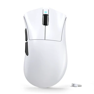 V3 Ultra-Light Wireless Gaming Mouse,PAW3311 Sensor, 500mAh, 62g, 25KDPI 2.4G/BT/USB-C Rechargeable Wireless Mouse with 5 Programmable Buttons for Laptop,PC,Mac Gamer (White) V3 Ultra-Light Wireless Gaming Mouse,PAW3311 Sensor, 500mAh, 62g, 25KDPI 2.4G/BT/USB-C Rechargeable Wireless Mouse with 5 Programmable Buttons for Laptop,PC,Mac Gamer (White)