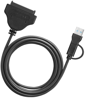 SATA to USB Cable 3.2ft, 2-in-1 USB-C/USB-A 3.0 to SATA III Hard Driver Adapter Compatible for 2.5 inch HDD and SSD (100cm) SATA to USB Cable 3.2ft, 2-in-1 USB-C/USB-A 3.0 to SATA III Hard Driver Adapter Compatible for 2.5 inch HDD and SSD (100cm)