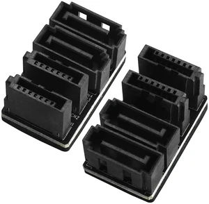 180 Degree SATA Motherboard Converter, Dual SATA 7-Pin Female to 7-Pin Male Connector Adapter.Suitable for Computer/SSD/HDD Motherboard Dual Port Expansion Socket (2-Pack/180 Degree) 180 Degree SATA Motherboard Converter, Dual SATA 7-Pin Female to 7-Pin Male Connector Adapter.Suitable for Computer/SSD/HDD Motherboard Dual Port Expansion Socket (2-Pack/180 Degree)