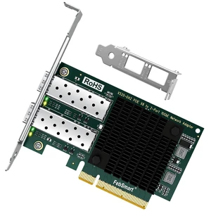 PCIE x8 Interface to 2X 10GbE SFP+ Optical Port Network Adapter for Desktop PC, Intel 82599ES 2X 10Gb/s Ethernet Controller, 10GbE PCIE NIC Card for Gaming, 10Gb/s SFP+ PCIE LAN Adapter (X520-DA2) PCIE x8 Interface to 2X 10GbE SFP+ Optical Port Network Adapter for Desktop PC, Intel 82599ES 2X 10Gb/s Ethernet Controller, 10GbE PCIE NIC Card for Gaming, 10Gb/s SFP+ PCIE LAN Adapter (X520-DA2)