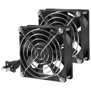 2PACK EC Axial Fan 80mm x 25mm AC 110V 115V 120V 220V 240V High Speed Dual Ball Bearing for Desktop 2PACK EC Axial Fan 80mm x 25mm AC 110V 115V 120V 220V 240V High Speed Dual Ball Bearing for Desktop