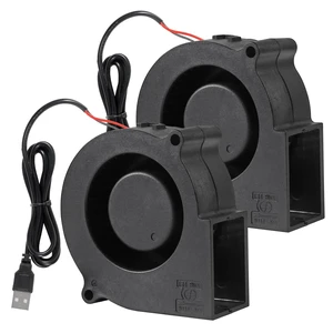 2Pack 7530 75mm x 30mm 5V USB Blower Fan DC Brushless Fans for Laptop, Amplifier, Raspberry Pi Cooling Ventilation 2Pack 7530 75mm x 30mm 5V USB Blower Fan DC Brushless Fans for Laptop, Amplifier, Raspberry Pi Cooling Ventilation