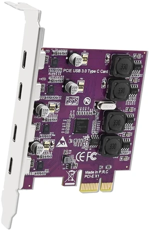 4X 5Gbps USB-C Ports PCI Express USB 3.0 Expansion Card for Windows 11, 10, 8.x, 7, Vista, XP Desktop PCs, Built in Self-Powered Technology, No Need Additional Power Supply (FS-U304C-Pro) 4X 5Gbps USB-C Ports PCI Express USB 3.0 Expansion Card for Windows 11, 10, 8.x, 7, Vista, XP Desktop PCs, Built in Self-Powered Technology, No Need Additional Power Supply (FS-U304C-Pro)