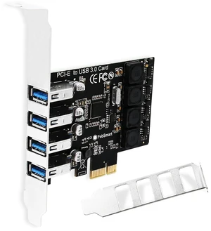 PCIE 4-Ports Superspeed 5Gbps USB 3.0 Expansion Card for Windows 11, 10, 8.x, 7, Vista, XP Desktop PCs, Built in FebSmart Self-Powered Technology, No Need Additional Power Supply (FS-U4L-Pro) PCIE 4-Ports Superspeed 5Gbps USB 3.0 Expansion Card for Windows 11, 10, 8.x, 7, Vista, XP Desktop PCs, Built in FebSmart Self-Powered Technology, No Need Additional Power Supply (FS-U4L-Pro)