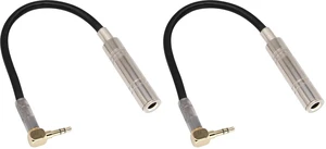 90 Degree 1/8 to 1/4 Stereo Adapter Cable, TRS 90 Degree 3.5mm Male to 6.35mm Female Stereo Audio Adapter for Amplifiers, Guitar,Home Theater Devices,Laptop etc.(9inch/24cm (Pack of 2) 90 Degree 1/8 to 1/4 Stereo Adapter Cable, TRS 90 Degree 3.5mm Male to 6.35mm Female Stereo Audio Adapter for Amplifiers, Guitar,Home Theater Devices,Laptop etc.(9inch/24cm (Pack of 2)