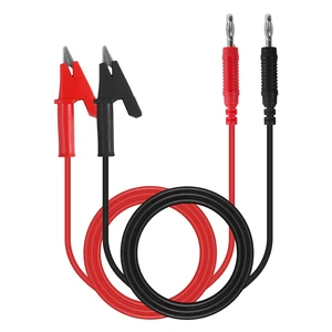 2PCS 4mm Banana Plug to Alligator Clip Test Lead Wire Cable Set 14AWG 3.3 Feet Jumper Wire Electrical Test Leads with Alligator for Multimeter Oscilloscope 2PCS 4mm Banana Plug to Alligator Clip Test Lead Wire Cable Set 14AWG 3.3 Feet Jumper Wire Electrical Test Leads with Alligator for Multimeter Oscilloscope