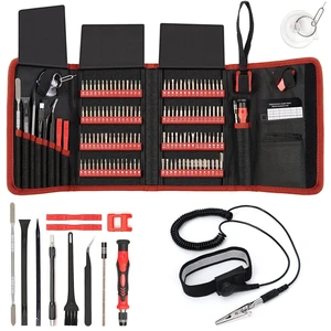 Precision Screwdriver Set 142-Piece + Anti Static Wrist Strap Bundle, Electronics Repair Toolkit for iPhone, MacBook, Computer, Laptop, PC, Tablet, PS4, Xbox, Nintendo, Game Console Precision Screwdriver Set 142-Piece + Anti Static Wrist Strap Bundle, Electronics Repair Toolkit for iPhone, MacBook, Computer, Laptop, PC, Tablet, PS4, Xbox, Nintendo, Game Console