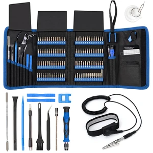 Precision Screwdriver Set 142-Piece + Anti Static Wrist Strap Bundle, Electronics Repair Toolkit for iPhone, MacBook, Computer, Laptop, PC, Tablet, PS4, Xbox, Nintendo, Game Console Precision Screwdriver Set 142-Piece + Anti Static Wrist Strap Bundle, Electronics Repair Toolkit for iPhone, MacBook, Computer, Laptop, PC, Tablet, PS4, Xbox, Nintendo, Game Console