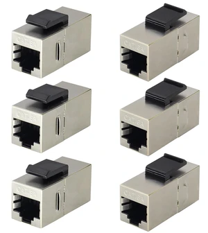 CAT6A RJ45 Keystone Coupler Shielded, RJ45 Keystone Jack Inline Coupler Female to Female 10Gbps Cat6-A Inline Keystone Jacks for Wall Plate & Patch Panel, Ethernet Coupler (6-Pack/CAT6A) CAT6A RJ45 Keystone Coupler Shielded, RJ45 Keystone Jack Inline Coupler Female to Female 10Gbps Cat6-A Inline Keystone Jacks for Wall Plate & Patch Panel, Ethernet Coupler (6-Pack/CAT6A)