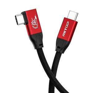 20Gbps USB-C to USB C Cable 3.3FT/90Degree Right Angle 20Gbps USB-C to USB C Cable 3.3FT/90Degree Right Angle