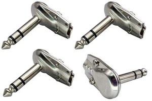 Right Angle 6.35MM Adapter Golden Plated 90 Degree 3 Pole 6.35mm 1/4 Inch Stereo TRS Male Flat Pancake Style Plugs Connectors for Speaker,Patch Cable,Guitar(4 Pack/3 Pole) Right Angle 6.35MM Adapter Golden Plated 90 Degree 3 Pole 6.35mm 1/4 Inch Stereo TRS Male Flat Pancake Style Plugs Connectors for Speaker,Patch Cable,Guitar(4 Pack/3 Pole)