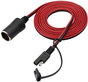 Cigarette Lighter to SAE Battery Charging Cable,16AWG 12V 2 Pin SAE to Cigarette Lighter Female Plug Quick Release Disconnect Connector Plug Adapter Extension Charging Cable(2.4m/7.8ft-F) Cigarette Lighter to SAE Battery Charging Cable,16AWG 12V 2 Pin SAE to Cigarette Lighter Female Plug Quick Release Disconnect Connector Plug Adapter Extension Charging Cable(2.4m/7.8ft-F)
