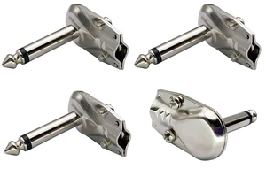 90 Degree 6.35MM Adapter Golden Plated Right Angle 6.35mm 1/4 Inch TS Mono Male Flat Pancake Style Plugs Connectors for Speaker,Patch Cable,Guitar.(4 Pack/2 Pole) 90 Degree 6.35MM Adapter Golden Plated Right Angle 6.35mm 1/4 Inch TS Mono Male Flat Pancake Style Plugs Connectors for Speaker,Patch Cable,Guitar.(4 Pack/2 Pole)