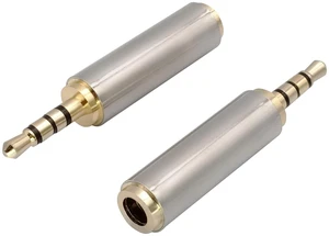 2.5mm Headphone Adapter 4-Pole 2.5mm Male to 3.5mm 1/8 Female Jack Stereo Audio Converter Metal Shell for Headset, Audio Earphone, Microphone (2 Pack-2.5 to 3.5mm M/F) 2.5mm Headphone Adapter 4-Pole 2.5mm Male to 3.5mm 1/8 Female Jack Stereo Audio Converter Metal Shell for Headset, Audio Earphone, Microphone (2 Pack-2.5 to 3.5mm M/F)