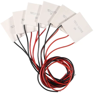 5PCS Thermoelectric Cooler Cooling Panel TEC1-12705 5A 12V Heatsink Thermoelectric Cooling Plate Module 5PCS Thermoelectric Cooler Cooling Panel TEC1-12705 5A 12V Heatsink Thermoelectric Cooling Plate Module