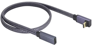 Flat 90 Degree USB 3.1 Type C Fast Charging Cable Up&Down Angle 3.1Type C Male to Female 4K@60Hz Extension Cable Compatible for Samsung iPad Pro Air MacBook&More Type-C Devices(0.6M-M/F) Flat 90 Degree USB 3.1 Type C Fast Charging Cable Up&Down Angle 3.1Type C Male to Female 4K@60Hz Extension Cable Compatible for Samsung iPad Pro Air MacBook&More Type-C Devices(0.6M-M/F)