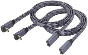 2Pack Up Angle USB C 3.1 Flat Cable 10Gbps 90 Degree USB Type C 3.1 Female to Type C 3.1 Male Gen 2 Cable Compatible for Samsung Galaxy S24/S23, Google Pixel 8/7,MacBook Pro, iPad Pro(1M-M/F) 2Pack Up Angle USB C 3.1 Flat Cable 10Gbps 90 Degree USB Type C 3.1 Female to Type C 3.1 Male Gen 2 Cable Compatible for Samsung Galaxy S24/S23, Google Pixel 8/7,MacBook Pro, iPad Pro(1M-M/F)