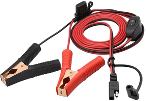 Crocodile Clip Cable 16 AWG Wire Harness SAE to Battery Alligator Crocodile Clip12V DC Extension Cord with Switch and Fuse Box Quick Connect/Disconnect Snap Action Cable(2.4m/7.8ft -Fuse Box) Crocodile Clip Cable 16 AWG Wire Harness SAE to Battery Alligator Crocodile Clip12V DC Extension Cord with Switch and Fuse Box Quick Connect/Disconnect Snap Action Cable(2.4m/7.8ft -Fuse Box)