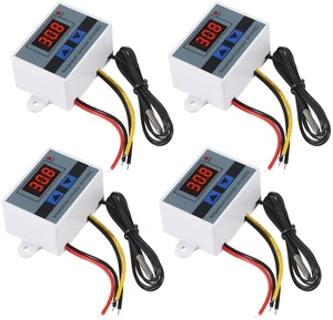 4PCS XH-W3001 Digital LED Temperature Controller Module Digital Thermostat Switch with Waterproof Probe Programmable Heating Cooling Electronic Thermostat Range from -50 to 110 (12V 10A 120W) 4PCS XH-W3001 Digital LED Temperature Controller Module Digital Thermostat Switch with Waterproof Probe Programmable Heating Cooling Electronic Thermostat Range from -50 to 110 (12V 10A 120W)