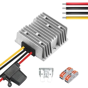 24V to 12V 20A 240W DC-DC Buck Converter - Waterproof Buck Converter for Trucks, RVs, Golf Carts, Solar Systems - Thermal/Short Circuit Protection 24V to 12V 20A 240W DC-DC Buck Converter - Waterproof Buck Converter for Trucks, RVs, Golf Carts, Solar Systems - Thermal/Short Circuit Protection