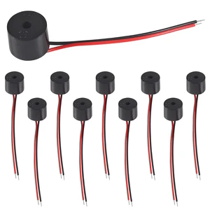 10PCS Buzzer DC 3-12V Wired Connector Active Electronic Buzzer 85dB5V 10PCS Buzzer DC 3-12V Wired Connector Active Electronic Buzzer 85dB5V