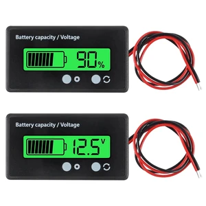 2PCS DC 12V 24V 36V 48V 72V Battery Capacity Voltage Meter with Alarm Battery Capacity Voltage Indicator Battery Gauge Monitors Lithium ion Battery Indicator for Most Cars 2PCS DC 12V 24V 36V 48V 72V Battery Capacity Voltage Meter with Alarm Battery Capacity Voltage Indicator Battery Gauge Monitors Lithium ion Battery Indicator for Most Cars