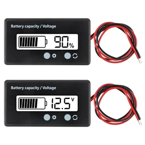 2PCS DC 12V 24V 36V 48V 72V Battery Capacity Voltage Meter with Alarm Battery Capacity Voltage Indicator Battery Gauge Monitors Lithium ion Battery Indicator for Most Cars 2PCS DC 12V 24V 36V 48V 72V Battery Capacity Voltage Meter with Alarm Battery Capacity Voltage Indicator Battery Gauge Monitors Lithium ion Battery Indicator for Most Cars