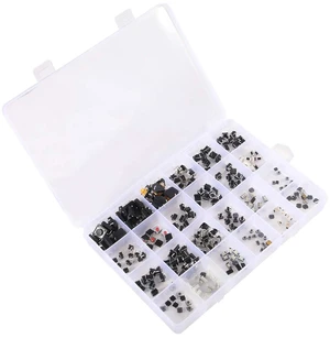 250pcs 25 Values Tactile Switch Assortment Kit Push Button Switch Micro Momentary Tact Module Kit 250pcs 25 Values Tactile Switch Assortment Kit Push Button Switch Micro Momentary Tact Module Kit