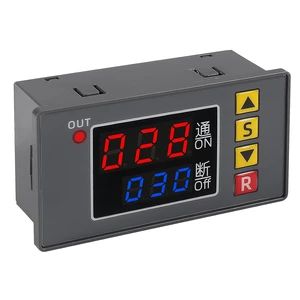 Automotive Digital Timer Relay Board DC 12V 20A 1500W Module with Dual Display, Timing Relay Switch ON-Off Control Support Cycle of Time Delay for Car Vehicle (DC 12V) Automotive Digital Timer Relay Board DC 12V 20A 1500W Module with Dual Display, Timing Relay Switch ON-Off Control Support Cycle of Time Delay for Car Vehicle (DC 12V)