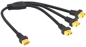 XT60 Y Splitter Cable, 37cm/1M to 3F, 14AWG, 10A, 12-24V, Compatible with Solar Panels, Generators, Drones, RVs, Ships XT60 Y Splitter Cable, 37cm/1M to 3F, 14AWG, 10A, 12-24V, Compatible with Solar Panels, Generators, Drones, RVs, Ships