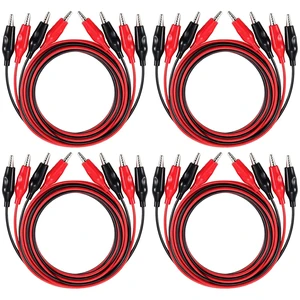 16PCS Alligator Clips Electrical 40 Inches,Double-Ended Jumper Wires with Alligator Clips for Electrical Testing, Circuit Connection, Electronic Experiments 16PCS Alligator Clips Electrical 40 Inches,Double-Ended Jumper Wires with Alligator Clips for Electrical Testing, Circuit Connection, Electronic Experiments