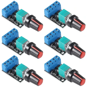 6PCS 5V 12V 10A Voltage Regulator PWM DC Motor Speed Controller Governor Stepless Speed Regulator LED Dimmer Power Controller 6PCS 5V 12V 10A Voltage Regulator PWM DC Motor Speed Controller Governor Stepless Speed Regulator LED Dimmer Power Controller