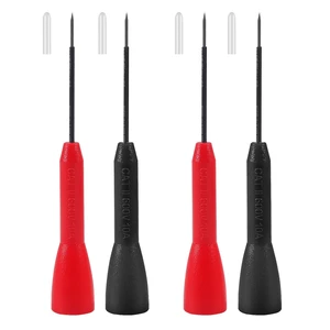 4 Pack 2mm Extended Needle Test Probes, 600V/10A Non-Destructive Insulation Wire Piercing Needle Stainless Steel Extra Thin Electrical Needle multimeter Probe for Fluke Meter Test Lead 4 Pack 2mm Extended Needle Test Probes, 600V/10A Non-Destructive Insulation Wire Piercing Needle Stainless Steel Extra Thin Electrical Needle multimeter Probe for Fluke Meter Test Lead