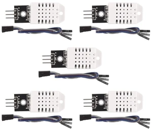 5PCS Hygrometer Thermometer Sensor DHT22 Digital Temperature and Humidity Module AM2302 Temperature Humidity Gauge Monitor for Electronic Practice DIY Replace SHT11 SHT15 5PCS Hygrometer Thermometer Sensor DHT22 Digital Temperature and Humidity Module AM2302 Temperature Humidity Gauge Monitor for Electronic Practice DIY Replace SHT11 SHT15