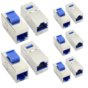 10Pack CAT6A Female Keystone Adapter for Wall Plate(Blue/CAT6A) 10Pack CAT6A Female Keystone Adapter for Wall Plate(Blue/CAT6A)