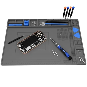 Soldering Electronics Repair Mat, Magnetic Work Mat 17.7''x 11.8'' Soldering Electronics Repair Mat, Magnetic Work Mat 17.7''x 11.8''