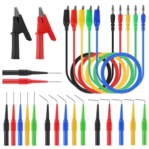 24PCS Back Probe Kit,Banana Plug to Copper Alligator Clip Automotive Test Leads Set Multimeter Back Probe Pins Automotive Electrical Circuit Diagnostic Tool Set 24PCS Back Probe Kit,Banana Plug to Copper Alligator Clip Automotive Test Leads Set Multimeter Back Probe Pins Automotive Electrical Circuit Diagnostic Tool Set