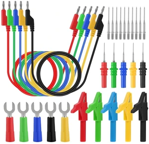 30PCS Back Probe Kit, Banana to Banana Plug Test Lead Set with U-Shaped Connectors, Automotive Electrical Circuit Diagnosis Car Repairing Tools 30PCS Back Probe Kit, Banana to Banana Plug Test Lead Set with U-Shaped Connectors, Automotive Electrical Circuit Diagnosis Car Repairing Tools