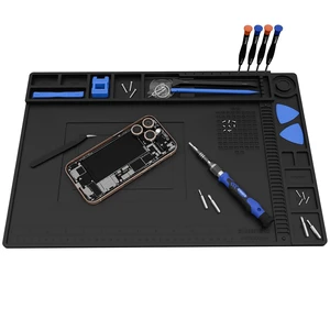 Soldering Mat Electronics Mat Silicone Repair Mat 17.7''x11.8'' Soldering Mat Electronics Mat Silicone Repair Mat 17.7''x11.8''