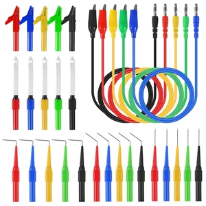 30PCS Back Probe Kit, Banana Plug to Copper Alligator Clip Automotive Test Leads Set with Alligator Clips, Wire Piercing Probes, 15PCS 30V Back Probe Pins for Car Repairing Diagnostic Circuit Testing 30PCS Back Probe Kit, Banana Plug to Copper Alligator Clip Automotive Test Leads Set with Alligator Clips, Wire Piercing Probes, 15PCS 30V Back Probe Pins for Car Repairing Diagnostic Circuit Testing