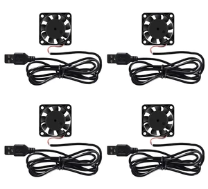 4 Pack USB Brushless Cooling Fan 40mm High Performance DC 5V Speed 4200 RPM for Small Appliances Series Replacement For Desktop 4 Pack USB Brushless Cooling Fan 40mm High Performance DC 5V Speed 4200 RPM for Small Appliances Series Replacement For Desktop