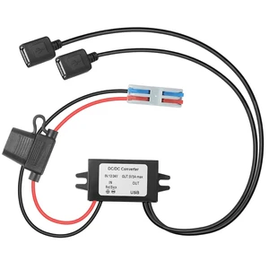 15W Dual USB Car Charger 8-32V to 5V 3A DC-DC Converter, Waterproof Voltage Regulator for Truck/RV/Boat/Heavy Equipment(CE Certified) 15W Dual USB Car Charger 8-32V to 5V 3A DC-DC Converter, Waterproof Voltage Regulator for Truck/RV/Boat/Heavy Equipment(CE Certified)