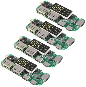 4pcs 18650 Charging Board Dual USB 5V 2.4A Mobile Power Bank Module 186 50 Lithium Battery Charger Board with Overcharge Overdischarge Short Circuit Protection DIY USB Power Bank Board 4pcs 18650 Charging Board Dual USB 5V 2.4A Mobile Power Bank Module 186 50 Lithium Battery Charger Board with Overcharge Overdischarge Short Circuit Protection DIY USB Power Bank Board