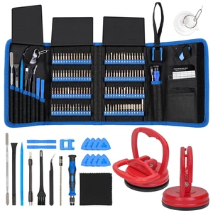 Precision Screwdriver Set 142-Piece + 2-Piece Suction Cups Bundle, LCD Screen Remover for Computer, iPhone, Laptop, Cell Phone, Macbook, PS4/5, Tablet Electronics Repair Precision Screwdriver Set 142-Piece + 2-Piece Suction Cups Bundle, LCD Screen Remover for Computer, iPhone, Laptop, Cell Phone, Macbook, PS4/5, Tablet Electronics Repair